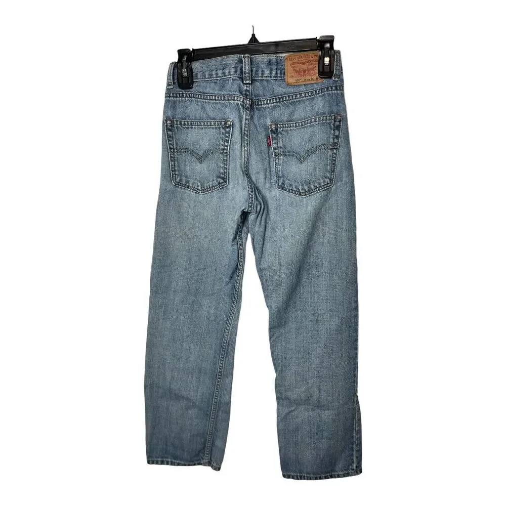 Levi's 550 Youth Boys Slim Relaxed Fit Denim Jeans - Blue Size 14 Slim